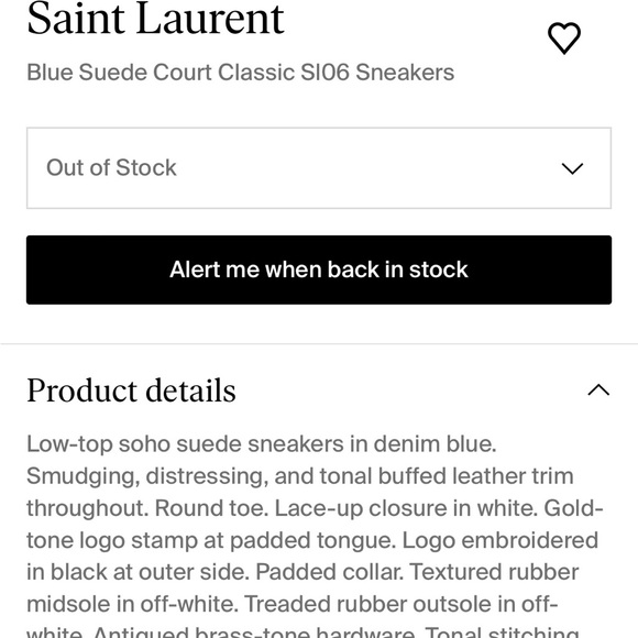 Saint Laurent Classic Court Sneaker - Picture 2 of 8